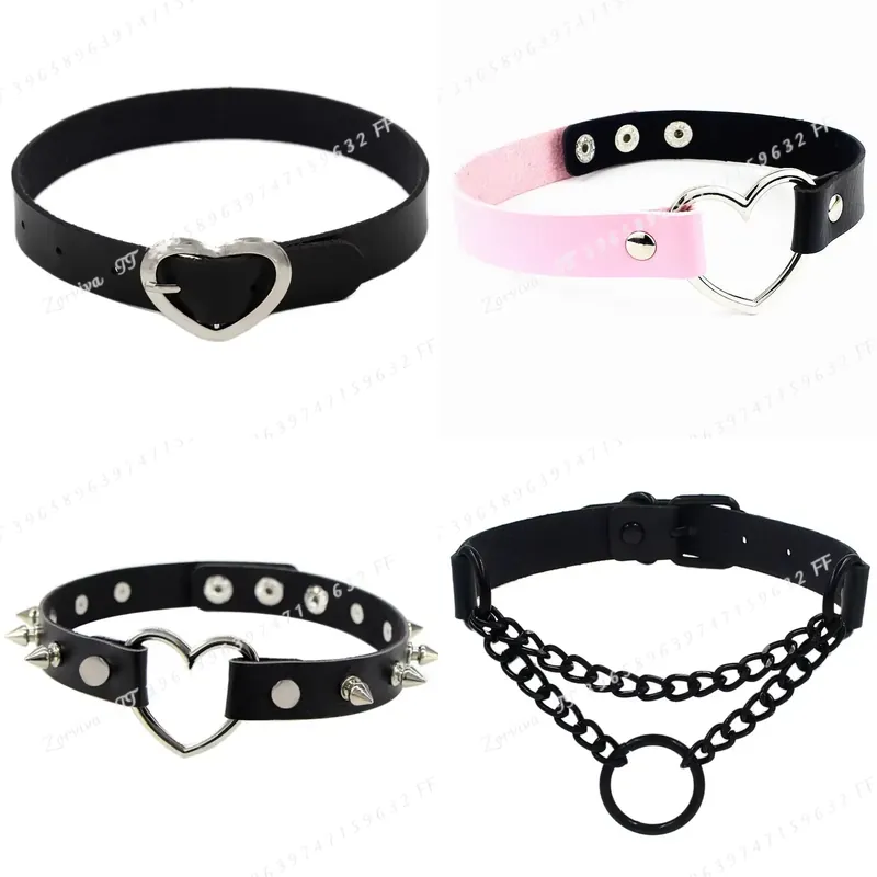 Goth Punk Spike Choker - Harajuku Punk Rock Gothic Choker Ketting