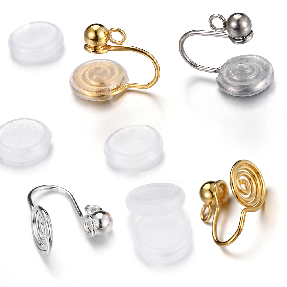 Body Jewelry - 10 Stuks Rvs Oor Clips Spiraal