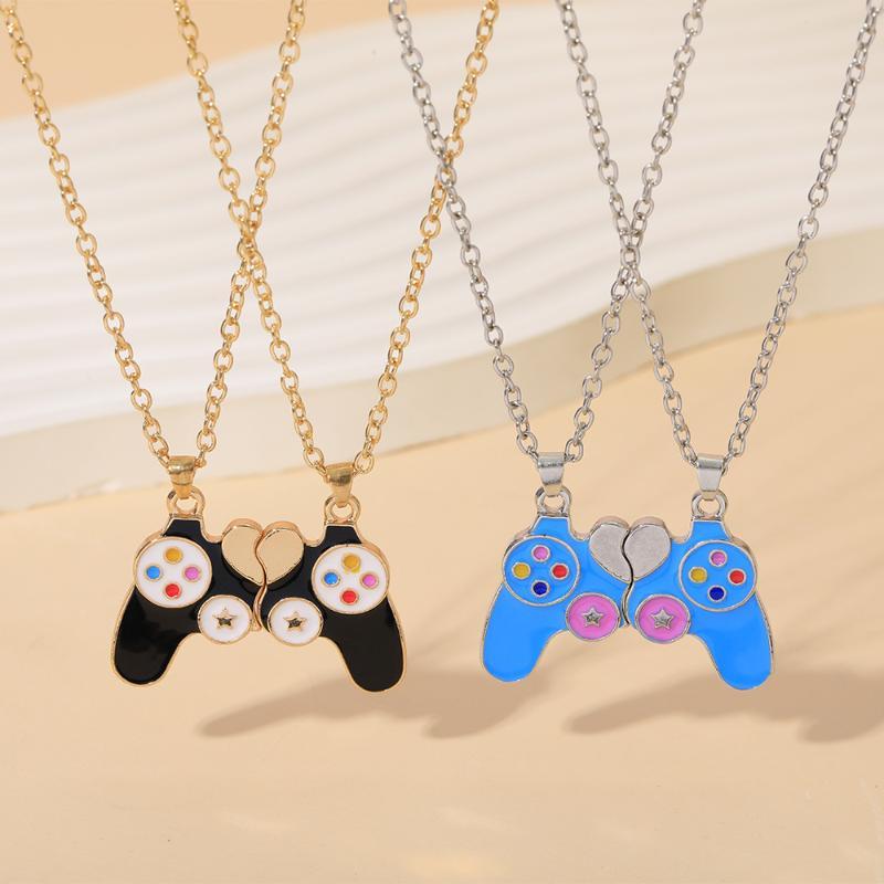 Magnetic Couple Matching Necklaces - Paar magnetische gamecontroller-halskettingen, 2 stuks, minimalistische