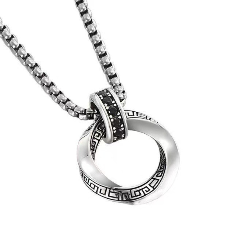925 Sterling Silver Chain Necklace Men - 925 Sterling Zilveren Ketting Hanger Hiphop