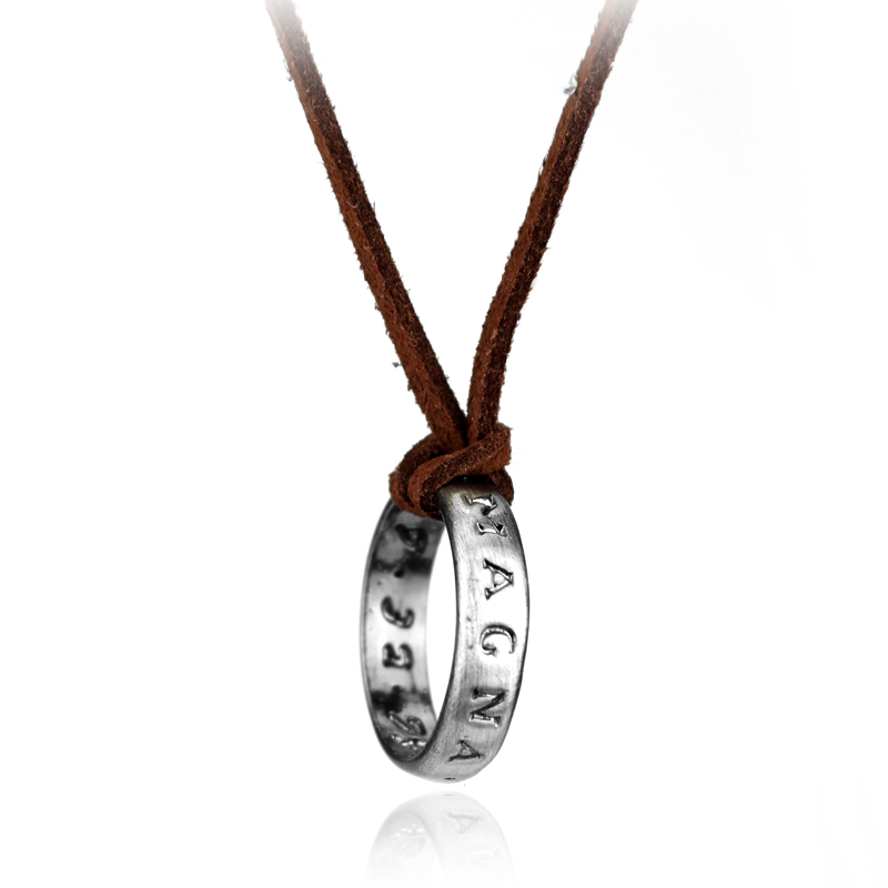 Anime Pendant Necklace - Game Anime Lederen Ketting Ring Ketting