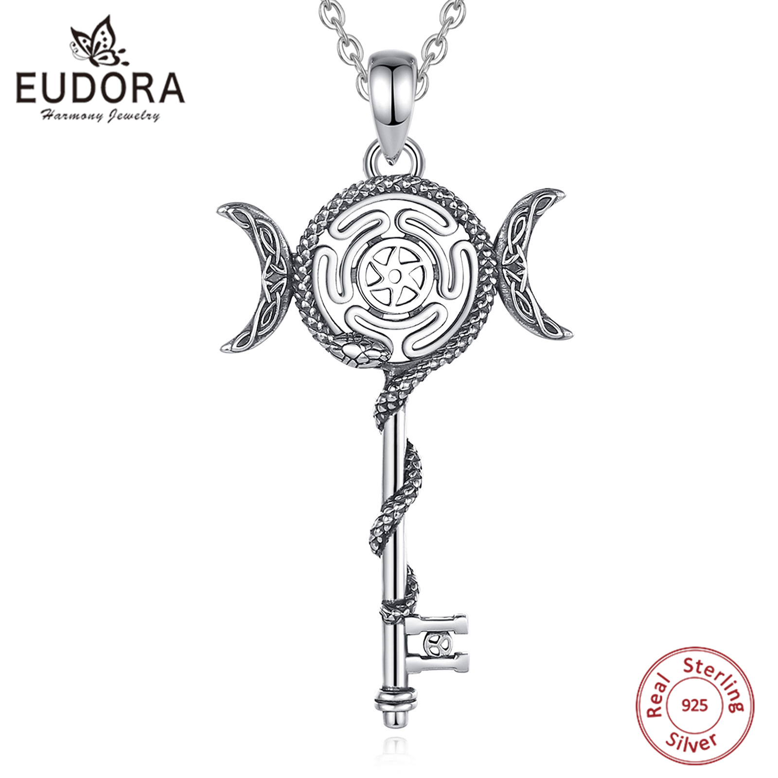 925 Sterling Silver Chain Necklace Men - Eudora 925 Sterling Zilver Hecate Triple