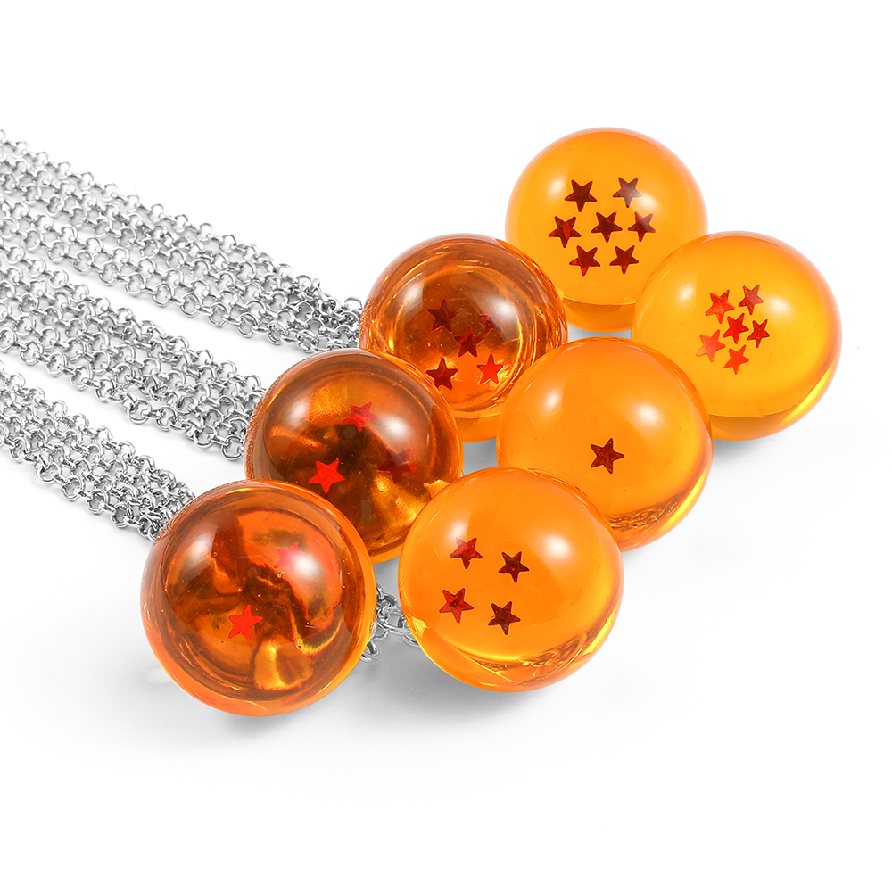 Anime Pendant Necklace - Dragon Ball-serie kettingbedels 1-7 sterren cosplay