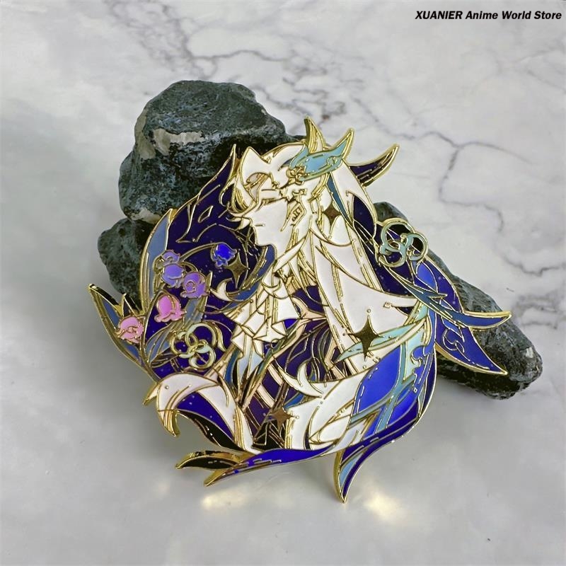 Anime Pendant Necklace - Anime Neuvillette Metalen Badge Genshin Impact