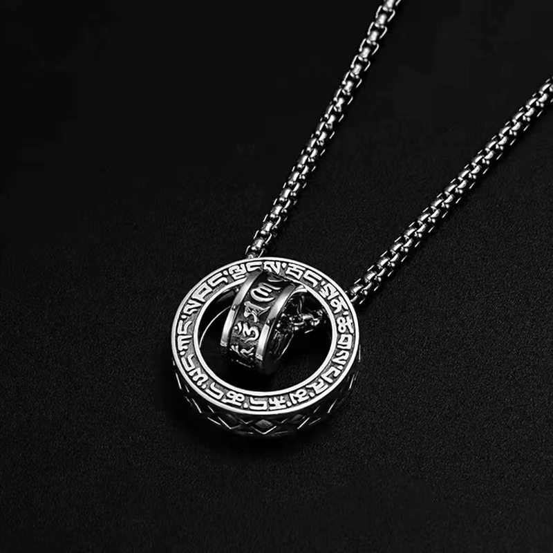 925 Sterling Silver Chain Necklace Men - 925 Sterling zilveren ketting hanger vintage