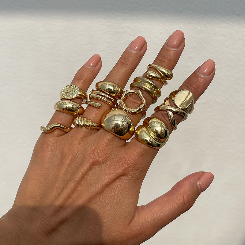 Vintage Punk Knuckle Rings Set - Fashion Vintage Metalen Ringen Voor Vrouwen