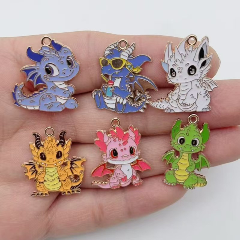 Earrings - 10 stuks gepersonaliseerde kleine vliegende draak