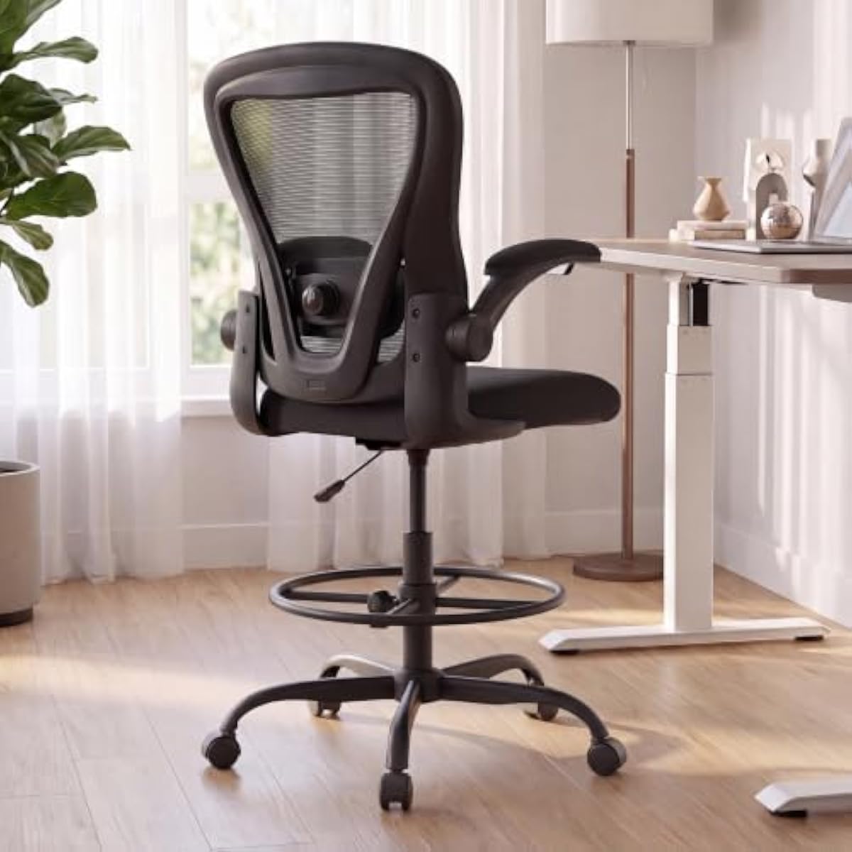Rings - Ergonomische, hoge tekenstoel met in hoogte