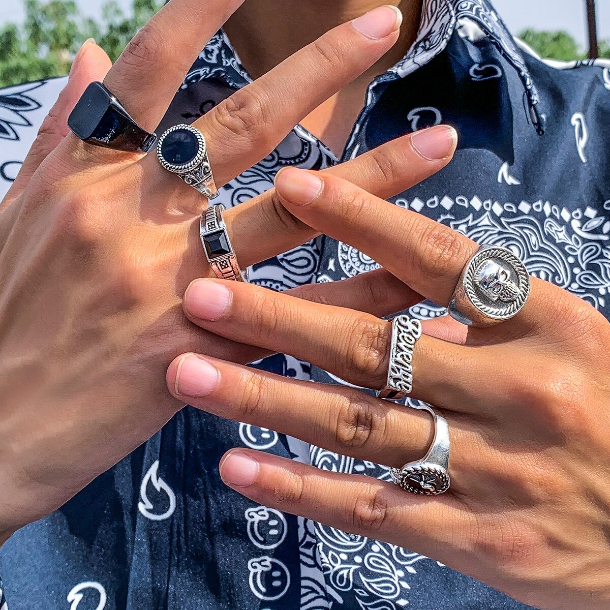 6 Stks/set Gothic Vintage Skel - Vintage Punk Knuckle Rings Set recensie en prijs