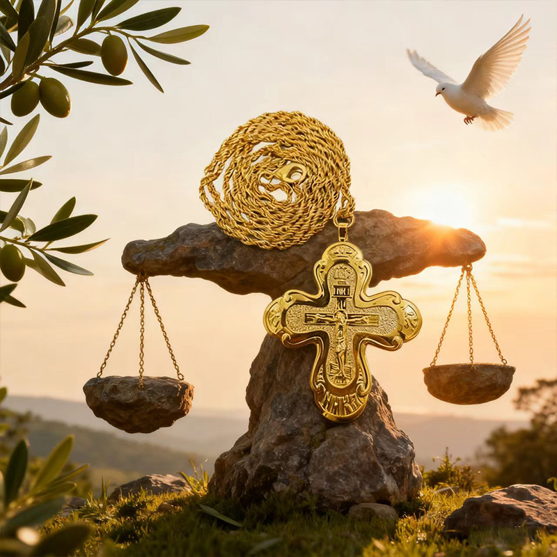 Nieuwe 2026 Orthodoxe Pectoral - Cross Pendant Necklace Gold recensie en prijs