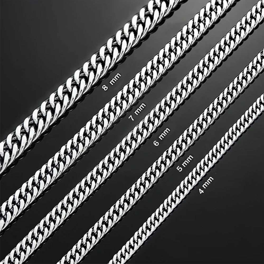 HIYEE 3mm/4mm/5mm/6mm/7mm/8mm  - Cuban Link Chain 12Mm recensie en prijs