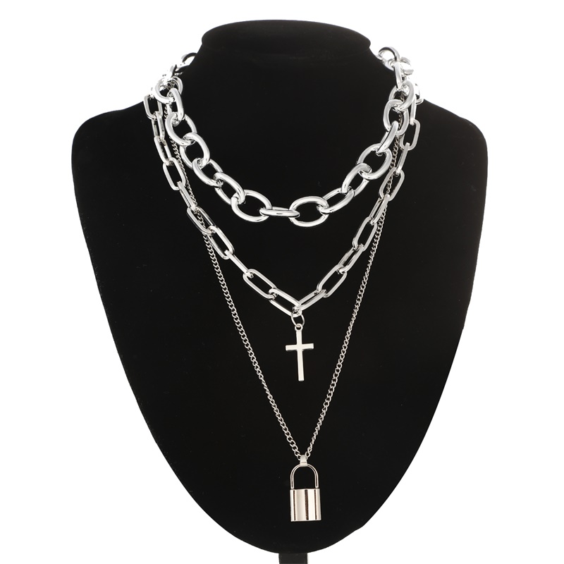 Fnqufuj Gelaagde Grunge Esthet - Layered Pendant Necklace Aesthetic recensie en prijs