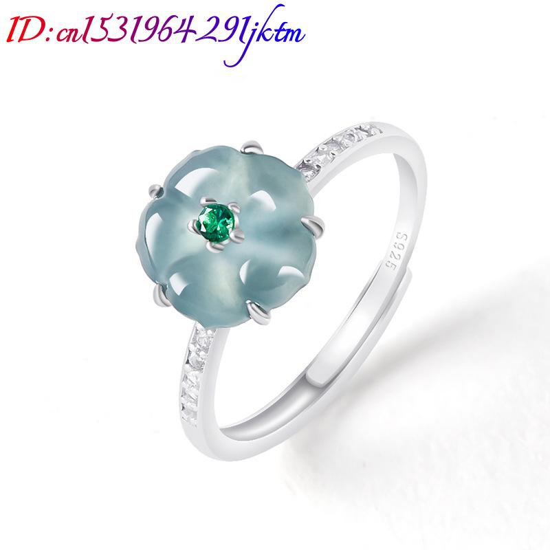 Blauwe Birmese Jadeiet Bloemen - Rings recensie en prijs