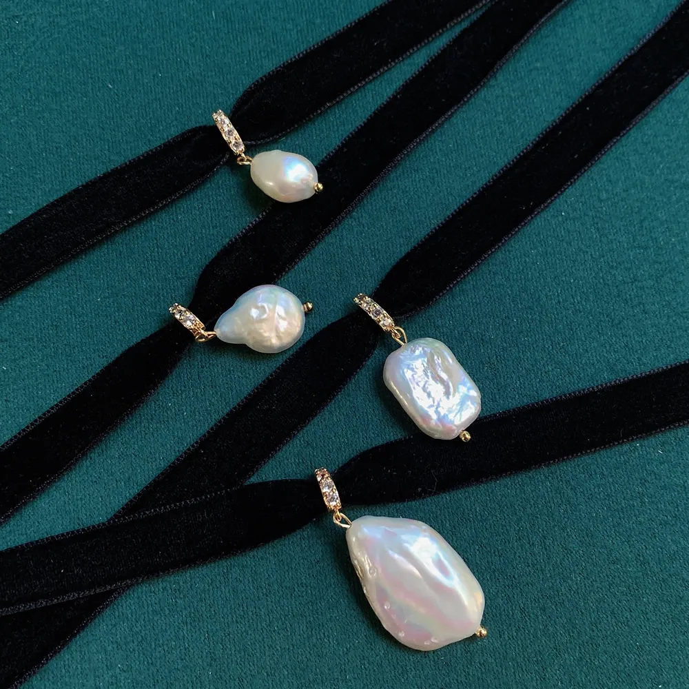 Zwart fluwelen lint choker onr - Pearl Choker Necklace Vintage recensie en prijs