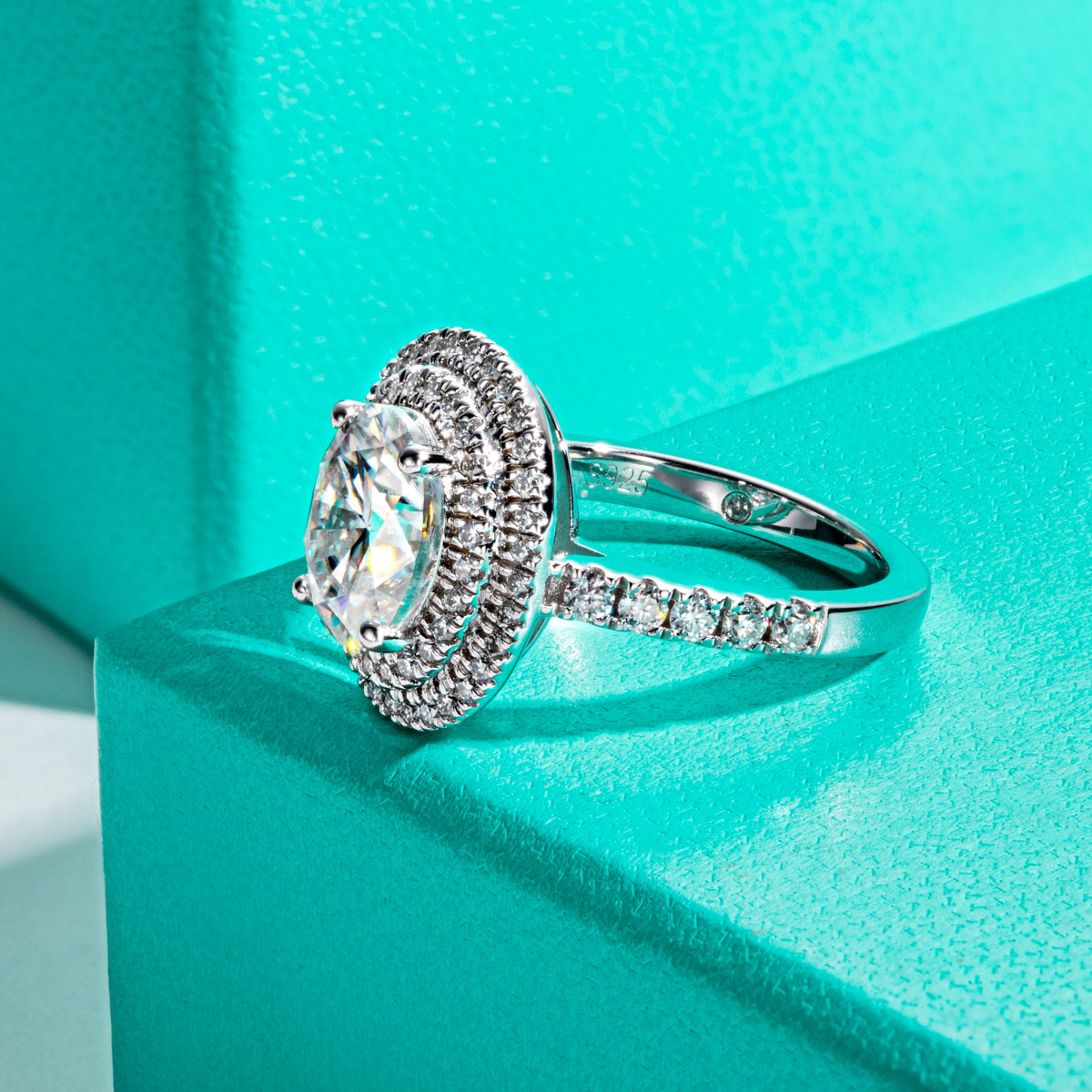 AnuJewel 3ct Oval Cut Moissani - Moissanite Engagement Ring 1 Carat recensie en prijs