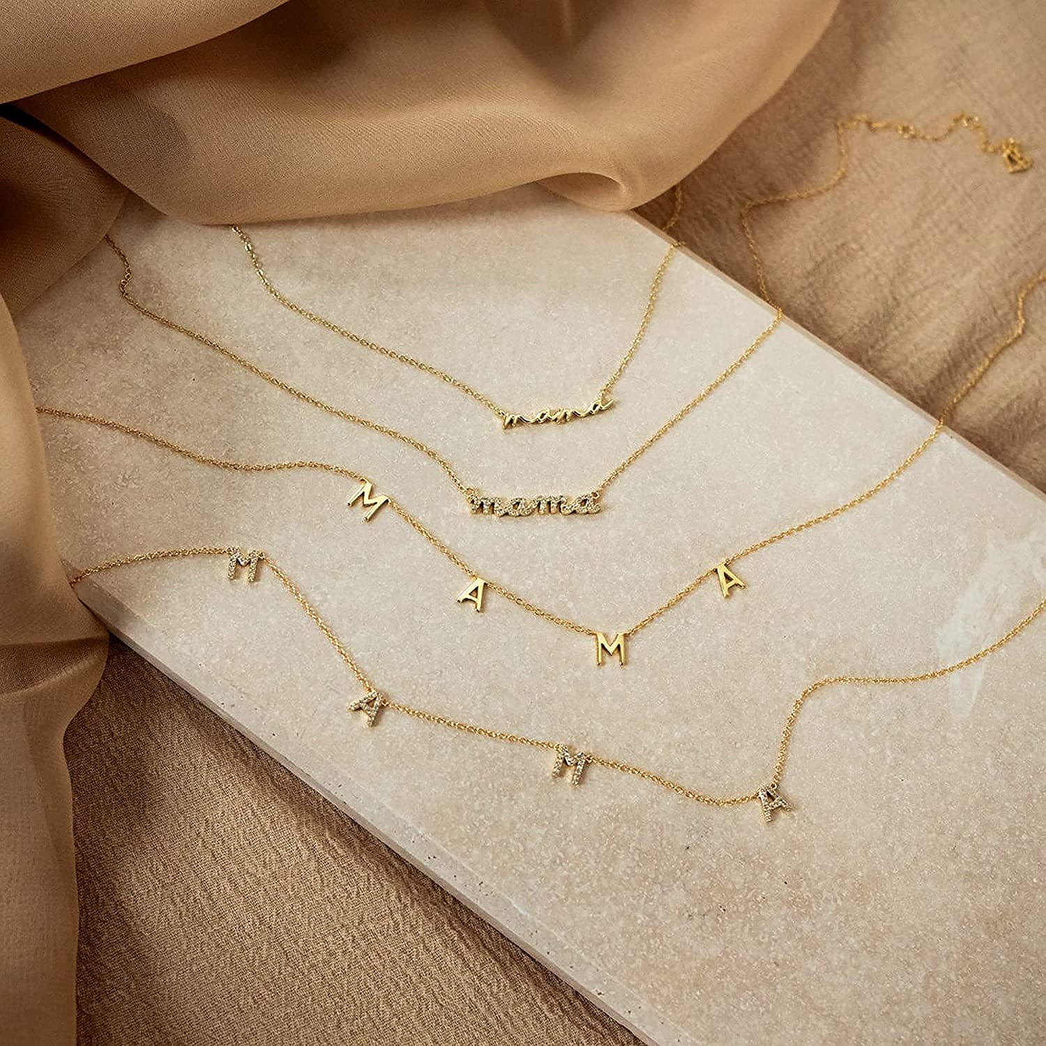 GD Wholesale Elegant Gift Aans - Initial Letter Necklace 18K Gold recensie en prijs