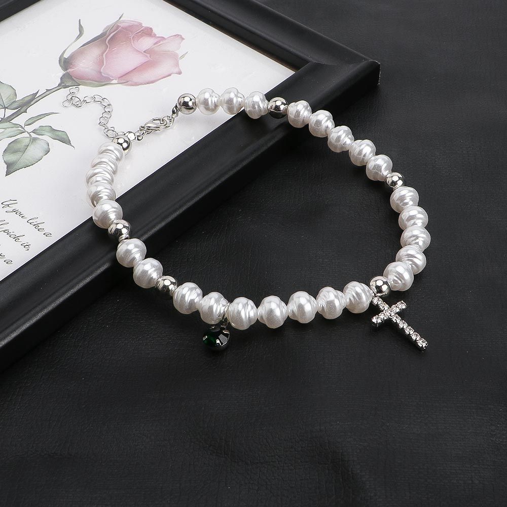 Vintage Hanger Kristal Kruis M - Pearl Choker Necklace Vintage recensie en prijs