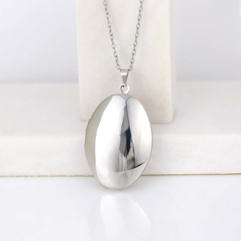 Vintage zilverkleurige openbar - Heart Locket Necklace Photo recensie en prijs
