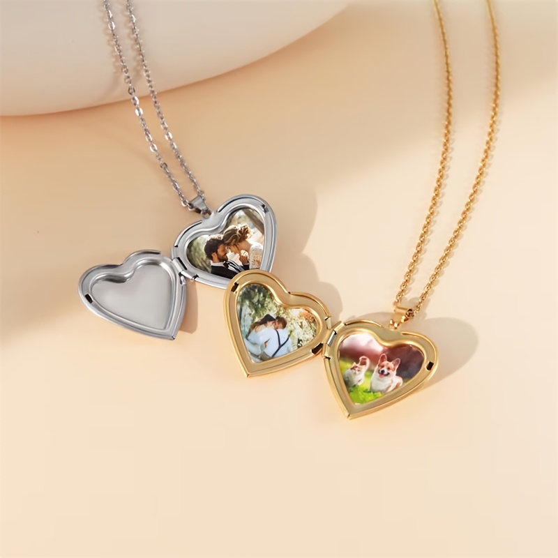 Gepersonaliseerde 1/2 foto har - Heart Locket Necklace Photo recensie en prijs