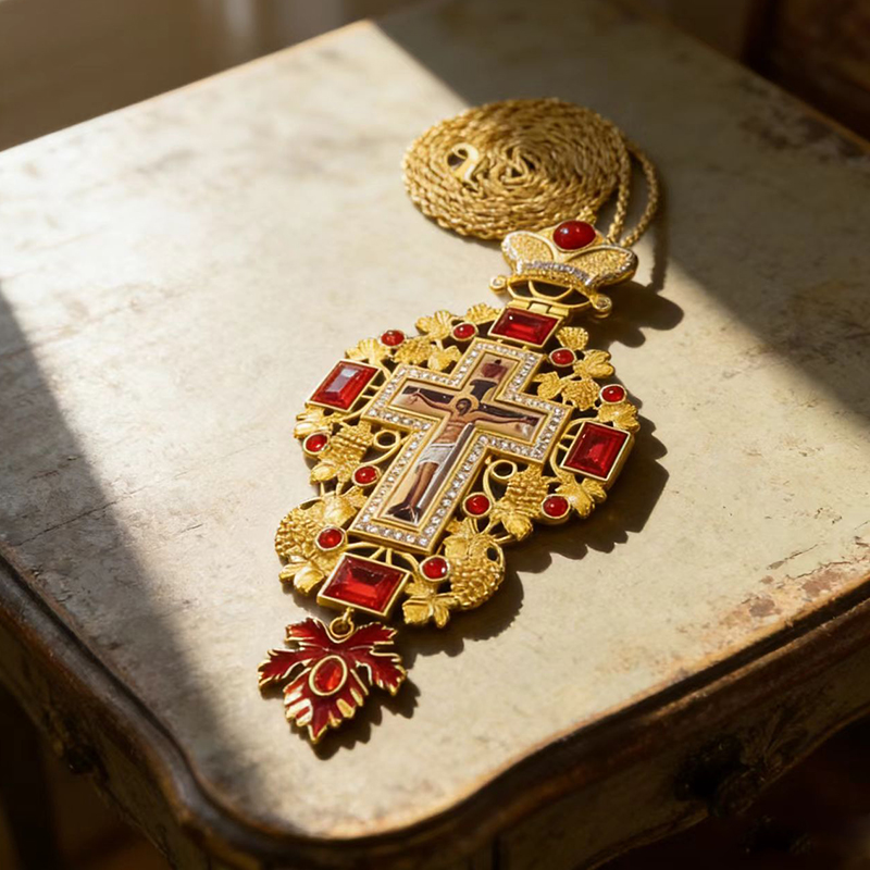 Nieuwe Premium Rode Juwelen Go - Cross Pendant Necklace Gold recensie en prijs