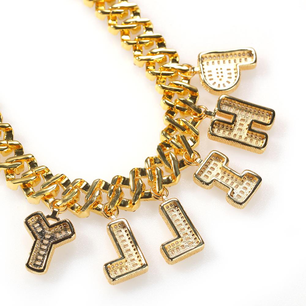 UWIN DIY Baguettecz Letter Nec - Cuban Link Chain 12Mm recensie en prijs