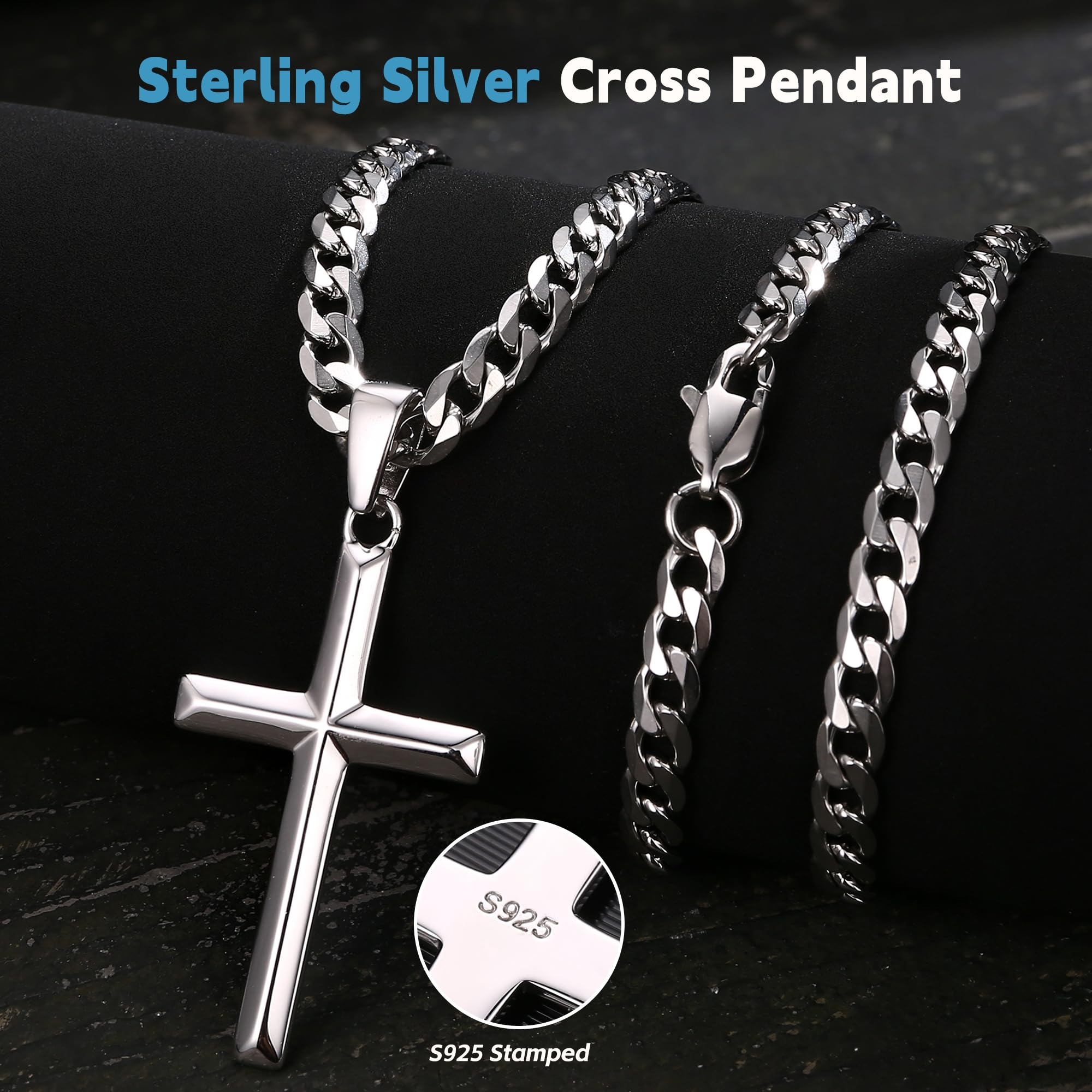 Fansilver 925 sterling zilvere - 925 Sterling Silver Chain Necklace Men recensie en prijs