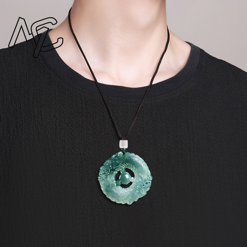 Natuurlijke echte smaragd blau - Necklaces recensie en prijs