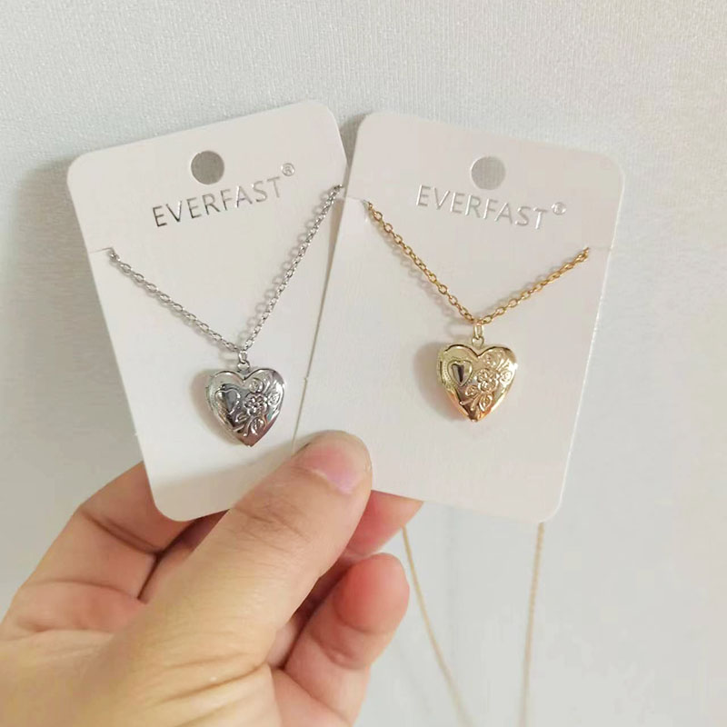 1Pc Klein Hart 14Mm Fotolijst  - Heart Locket Necklace Photo recensie en prijs