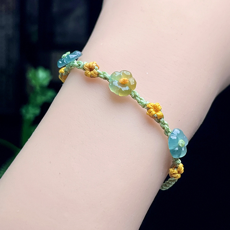 Myanmar Jadeïet Bloem Armband  - Bracelets recensie en prijs