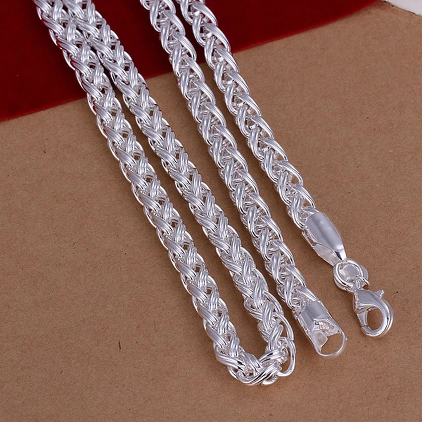 50 cm 925 Sterling Zilver 6 MM - 925 Sterling Silver Chain Necklace Men recensie en prijs