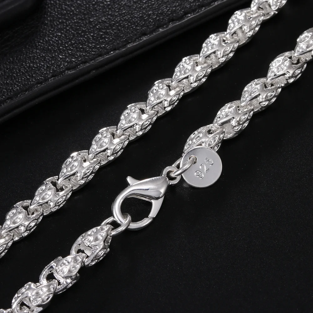 Hot charms 925 Sterling Zilver - 925 Sterling Silver Chain Necklace Men recensie en prijs