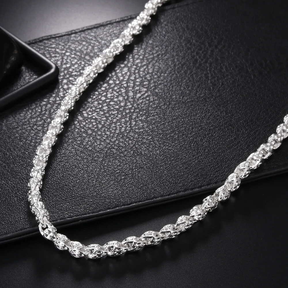 Hot charms 925 Sterling Zilver - 925 Sterling Silver Chain Necklace Men recensie en prijs