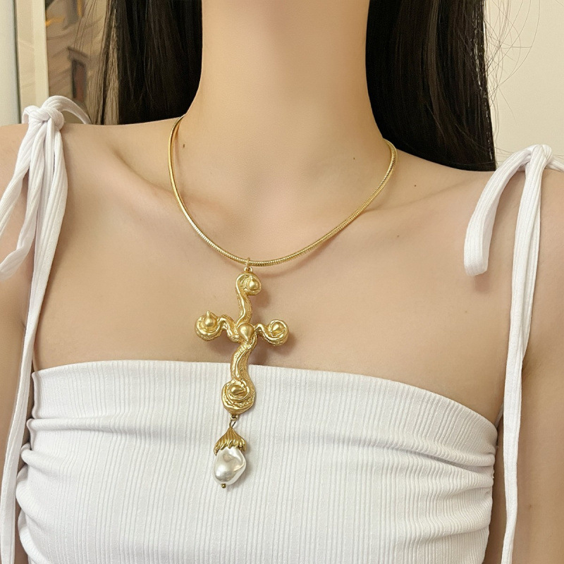 Vintage overdreven barokke par - Pearl Choker Necklace Vintage recensie en prijs