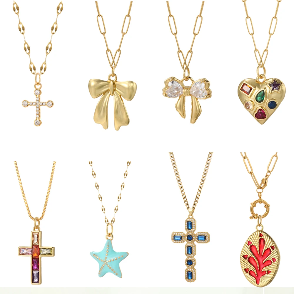 Leuke Zee Ster Shell Diy Ketti - Cross Pendant Necklace Gold recensie en prijs