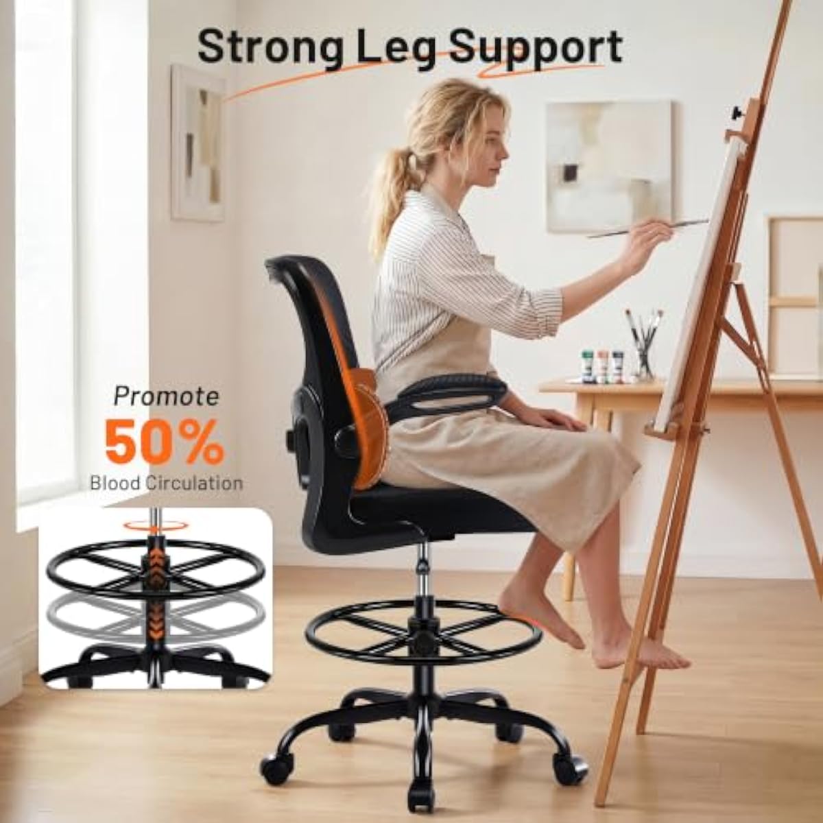 Ergonomische tekenstoel met 3D - Rings recensie en prijs