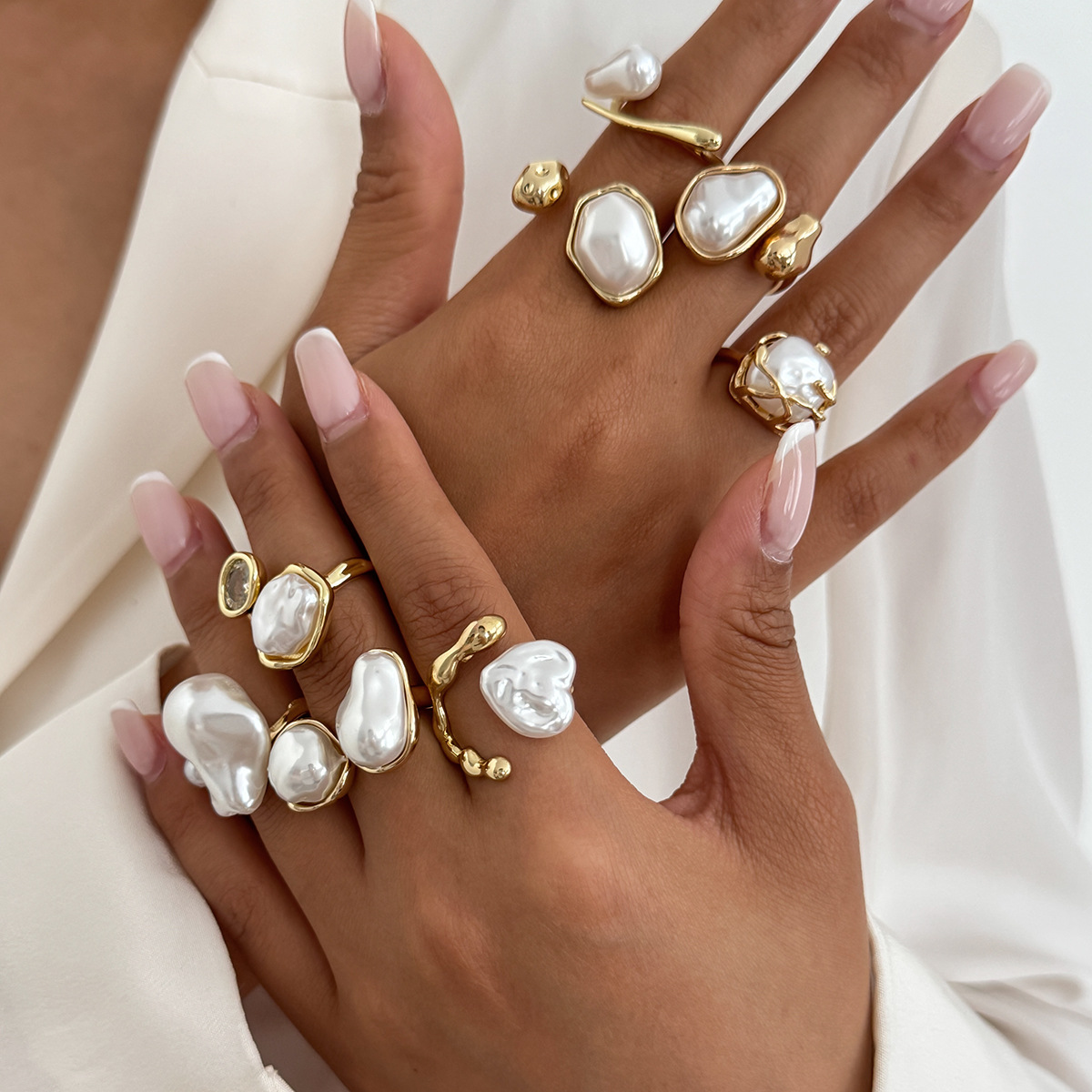 7Pcs/Set Gold Color Irregular  - Vintage Punk Knuckle Rings Set recensie en prijs