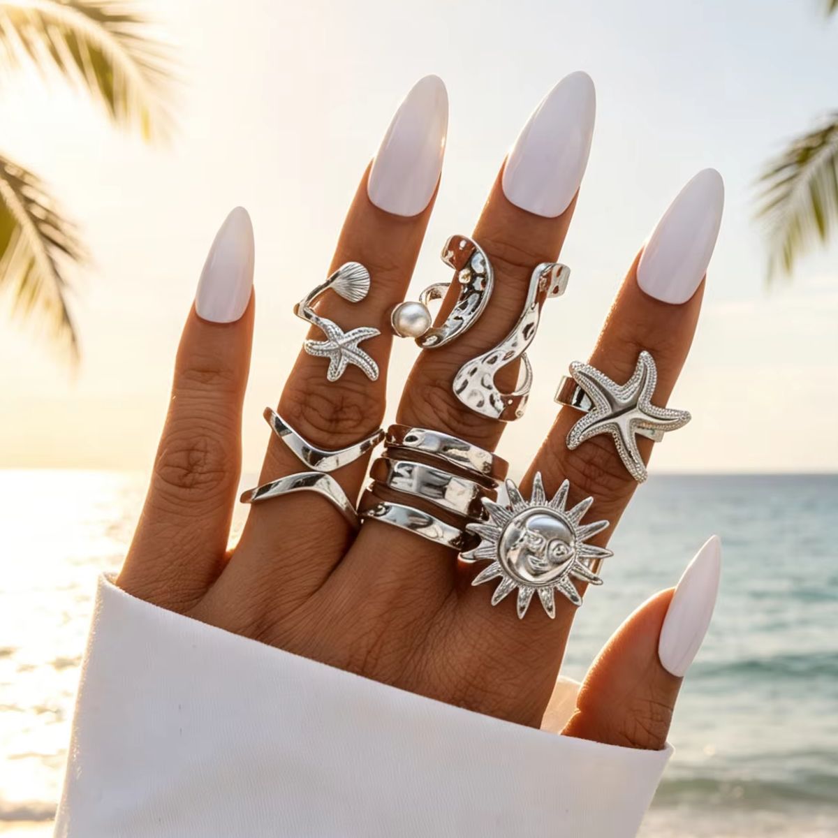 6-delige punk zeester zonneblo - Vintage Punk Knuckle Rings Set recensie en prijs