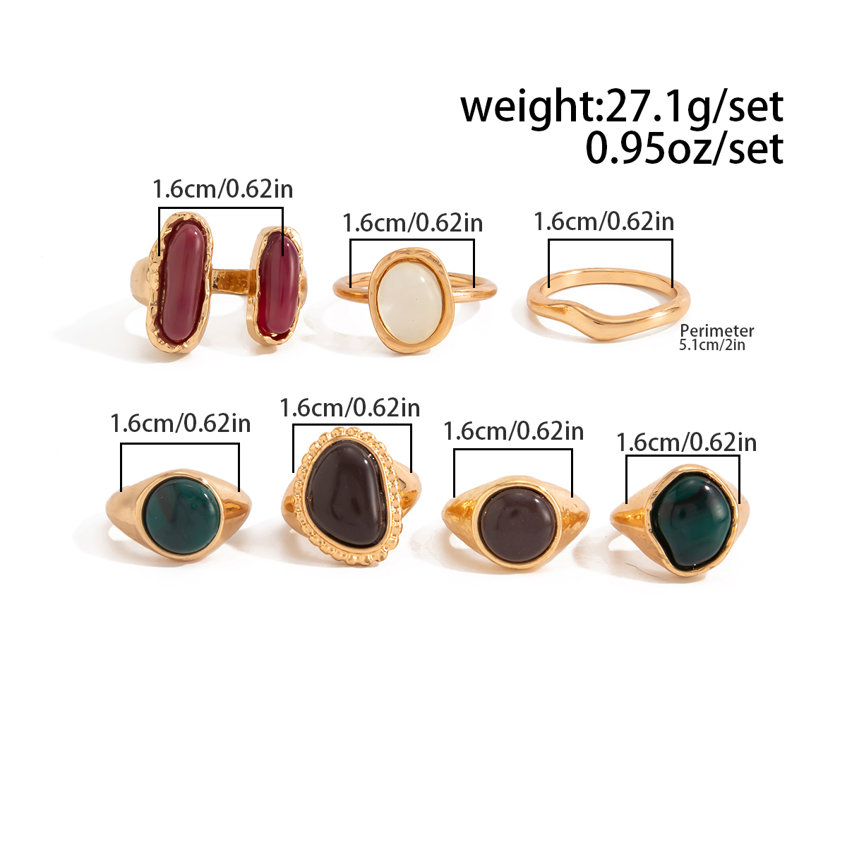IngeSight.Z 7-delige set Punk  - Vintage Punk Knuckle Rings Set recensie en prijs
