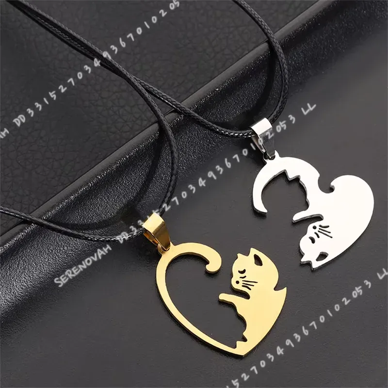 1 paar creatieve schattige roe - Magnetic Couple Matching Necklaces recensie en prijs