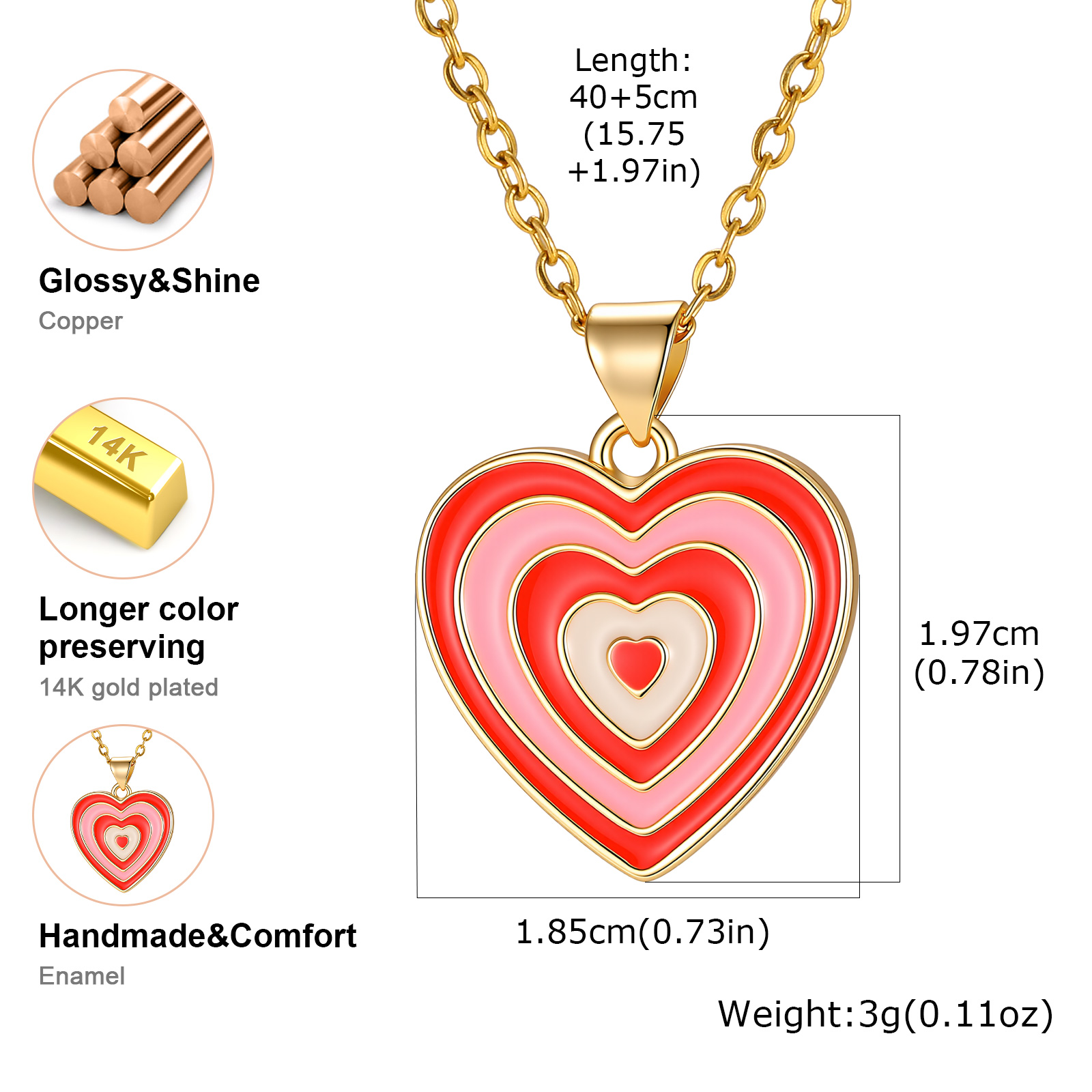 Y2K-stijl gelaagde emaille har - Layered Pendant Necklace Aesthetic recensie en prijs