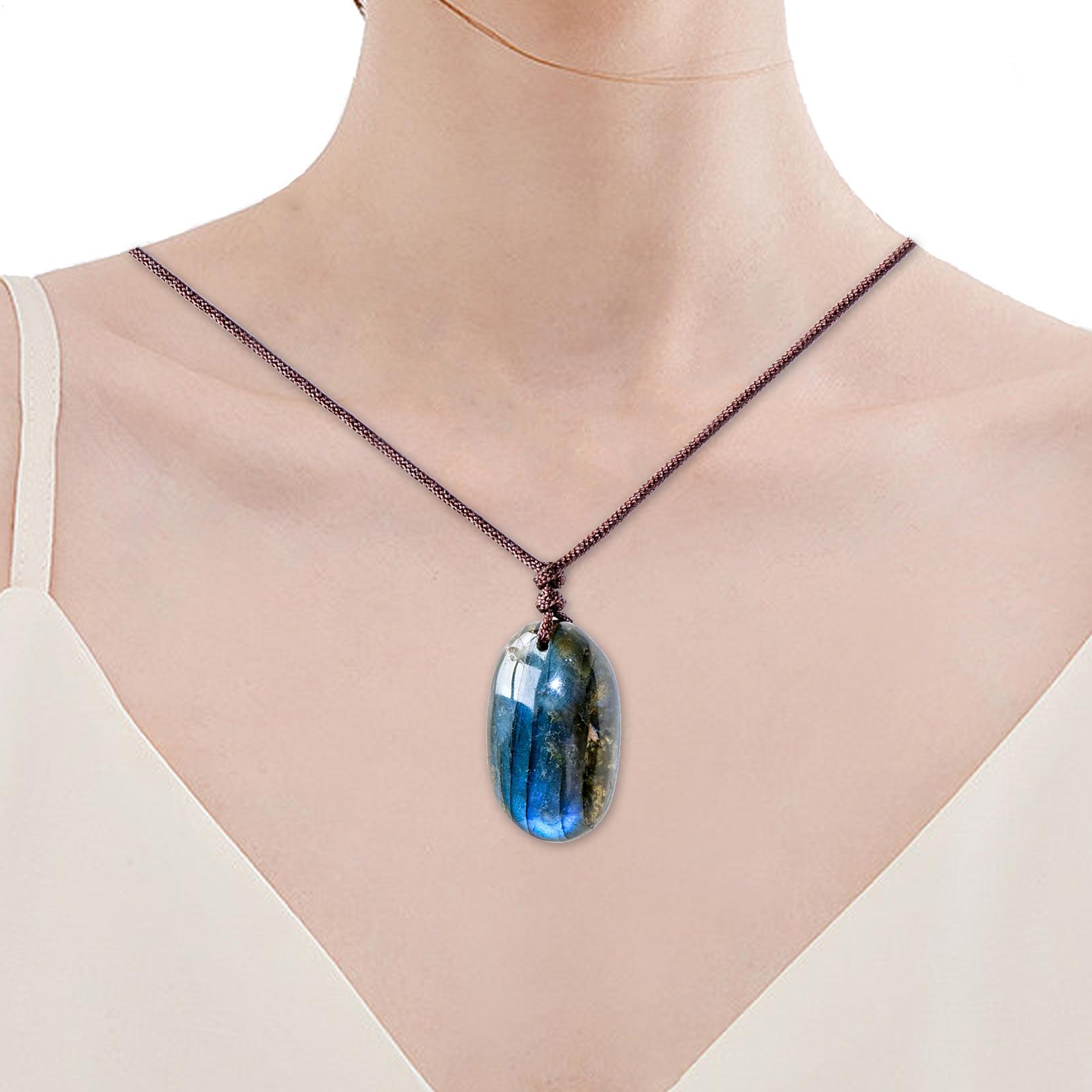 Natuurlijke Labradoriet Hanger - Crystal Pendant Necklace Natural Stone recensie en prijs