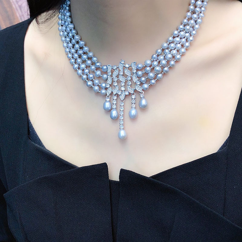 Zoetwaterparelketting, vintage - Pearl Choker Necklace Vintage recensie en prijs