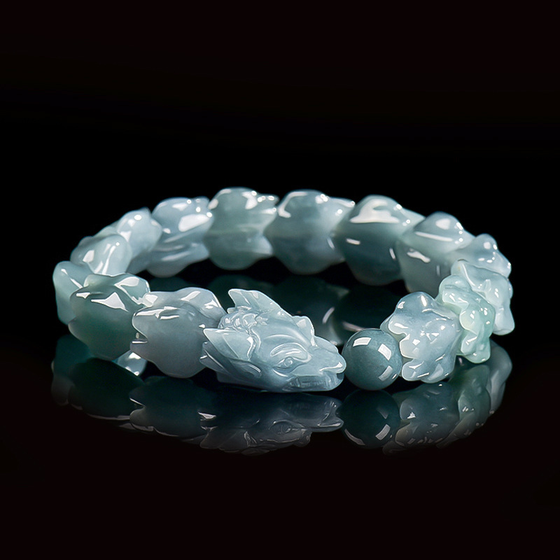 Blauwe Birmese Jadeïet Draak A - Bracelets recensie en prijs