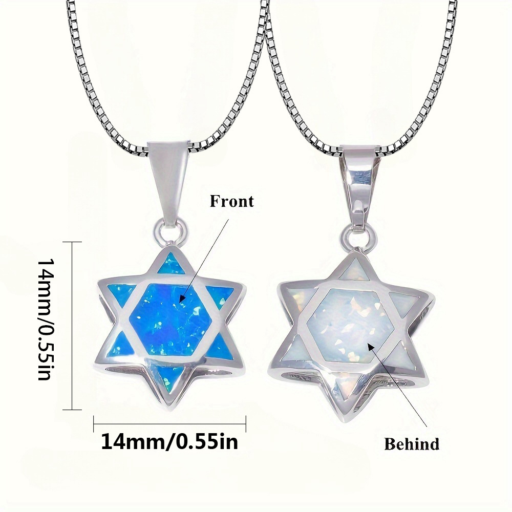 Davidster Opaal hanger ketting - Necklaces recensie en prijs