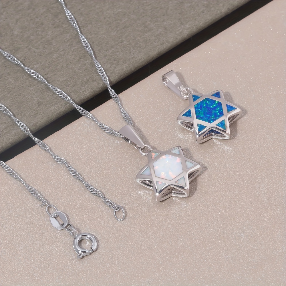 Davidster Opaal hanger ketting - Necklaces recensie en prijs