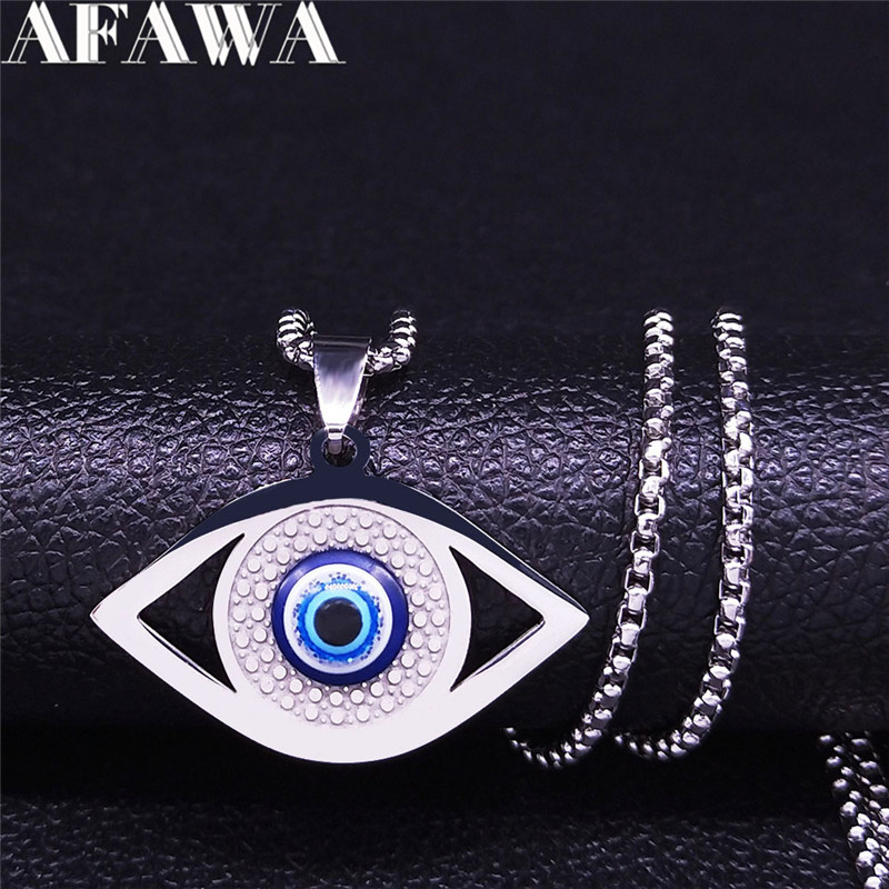 Islam Hamsa Evil Blue Eye kett - Necklaces recensie en prijs