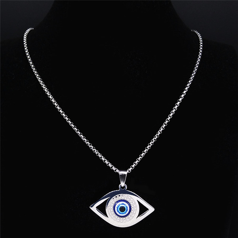 Islam Hamsa Evil Blue Eye kett - Necklaces recensie en prijs