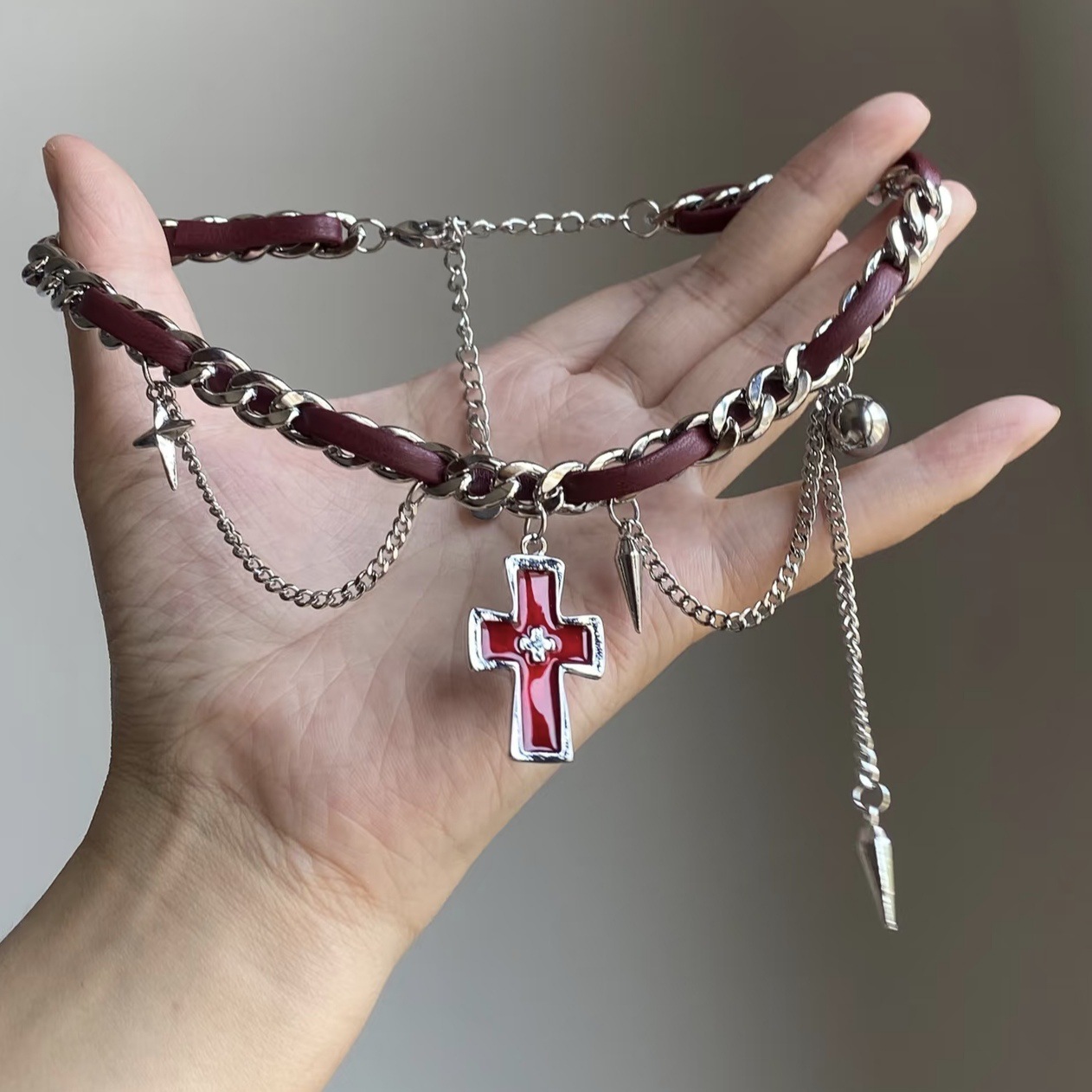 Y2k Grunge Esthetische Multi L - Layered Pendant Necklace Aesthetic recensie en prijs