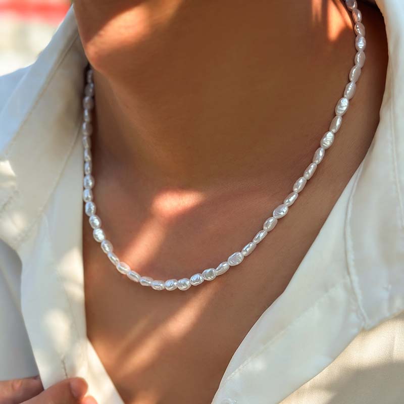 Nieuwe Mode Eenvoudige Imitati - Pearl Choker Necklace Vintage recensie en prijs