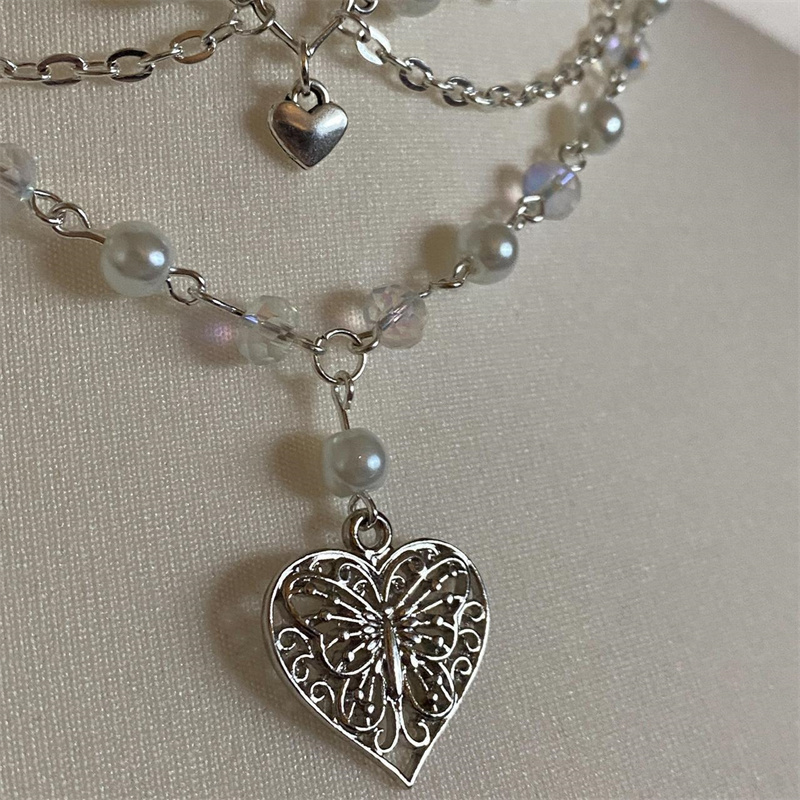 Vlinder Hart Parels Ketting Vo - Pearl Choker Necklace Vintage recensie en prijs